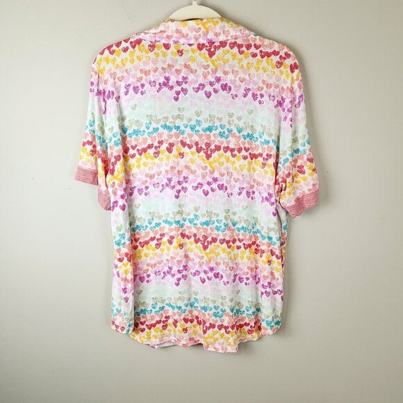 Matilda Jane sz L women Heart to Heart pajama top Be Mine - Picture 5 of 9
